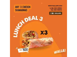 Walla Lunch Deal 3 For Rs.1500/- +taximage-491